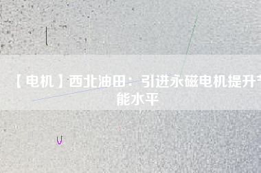 【電機】西北油田：引進永磁電機提升節(jié)能水平 - TECO東元電機 | 變頻器·伺服電機·減速機·電機解決方案